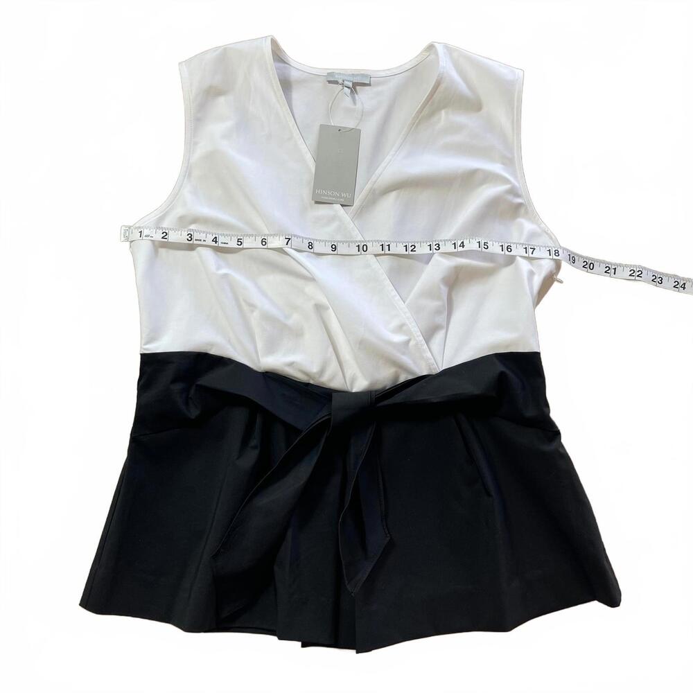 NWT Hinson Wu Sleeveless Colorblock Top |Quiet Luxury Corpcore Light Academia - Picture 6 of 8